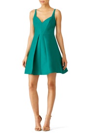 Emerald Sweetheart Dress by HALSTON