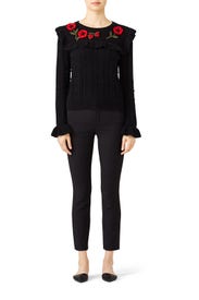 Poppy Embroidered Sweater by kate spade new york