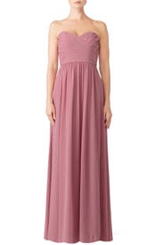 Cerise Madeline Gown by Monique Lhuillier Bridesmaid