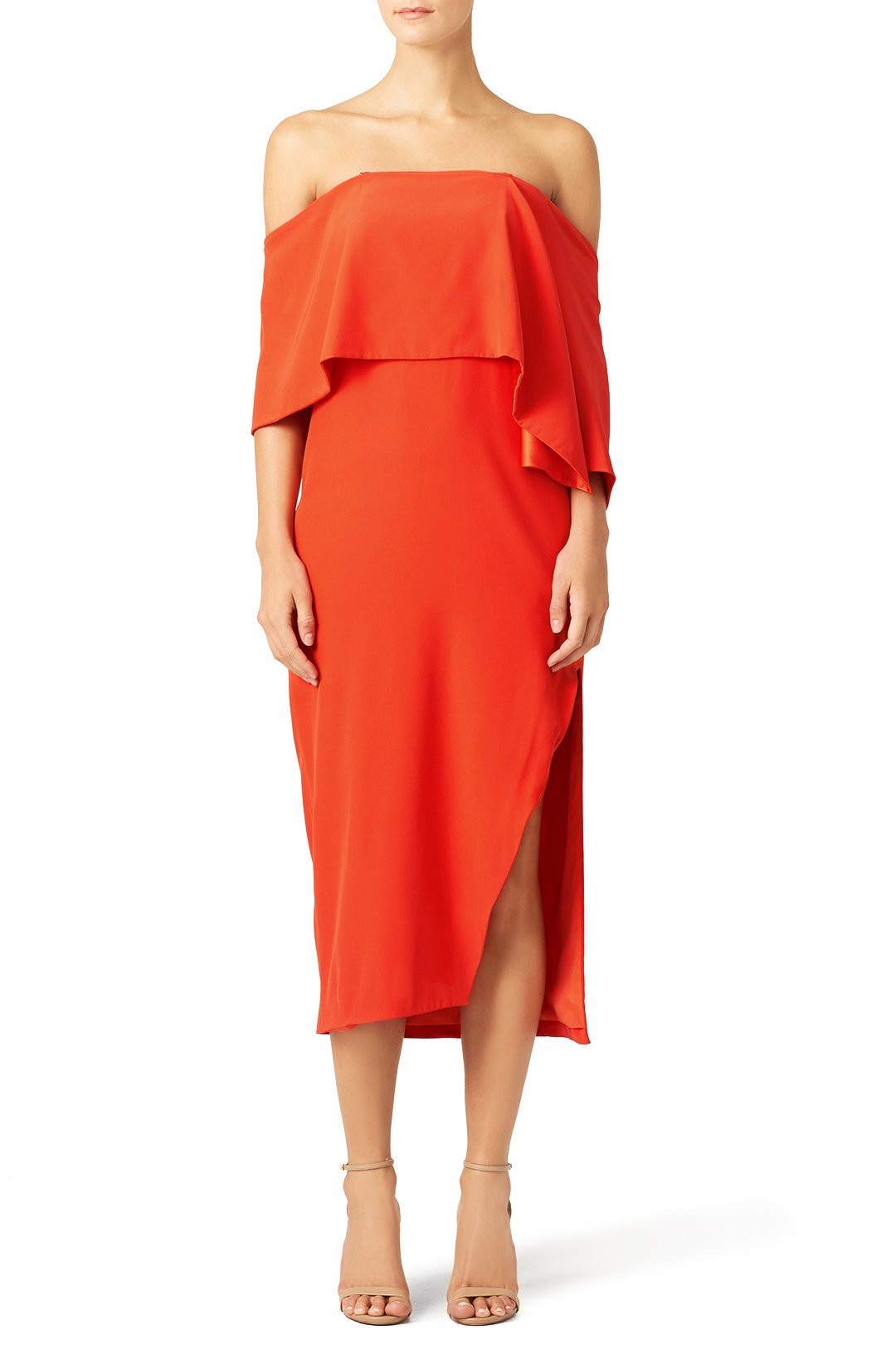 Red Slip Tier Dress by Prabal Gurung 0