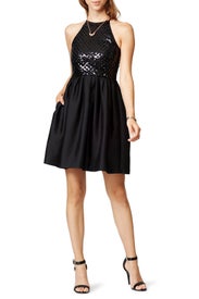 Black Phoebe Dress by Raoul