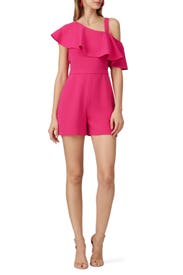 Pink Ruffle Romper by Rachel Zoe
