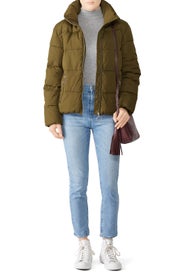 Olive Puffer Jacket by Slate & Willow