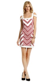 Chevron Chase Dress by Thakoon