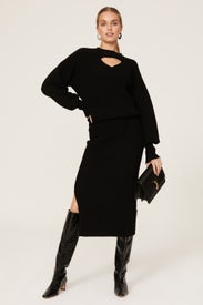 Cutout Ottoman Dress by Victoria Victoria Beckham