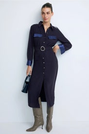 Gara Midi Shirt Dress by Area Stars