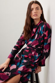 Knot Detail Midi Dress by Donna Morgan