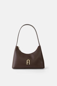 Brown Diamante Mini Shoulder Bag by Furla