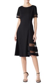 Black Lace Panel Dress by Jason Wu Collection