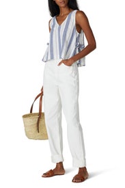Striped Side Tie Tank by Madewell