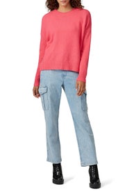 Fuchsia Crewneck Sweater by Scotch & Soda