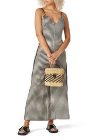 Wide Leg Check Jumpsuit by Scotch & Soda