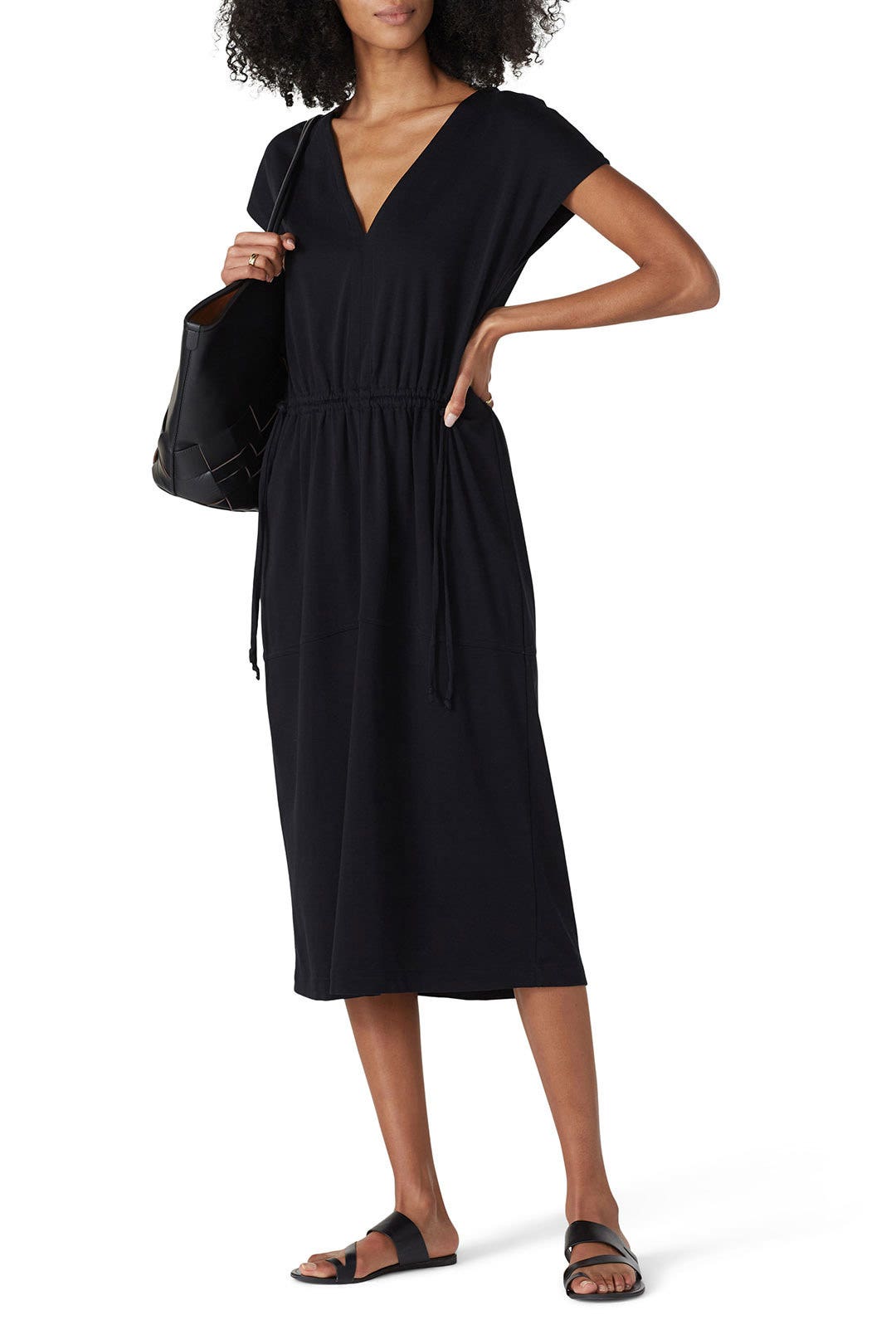 Popover V-Neck Tier Dress by VINCE. 0