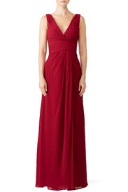 Red Maria Gown by WATTERS