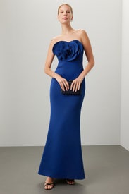Floral Bodice Gown by Badgley Mischka
