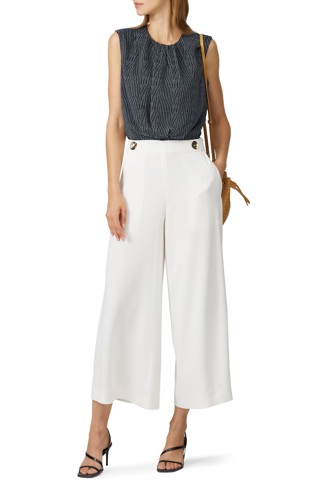 Pleated Crinkle Blouse by Derek Lam 10 Crosby x RTR 0
