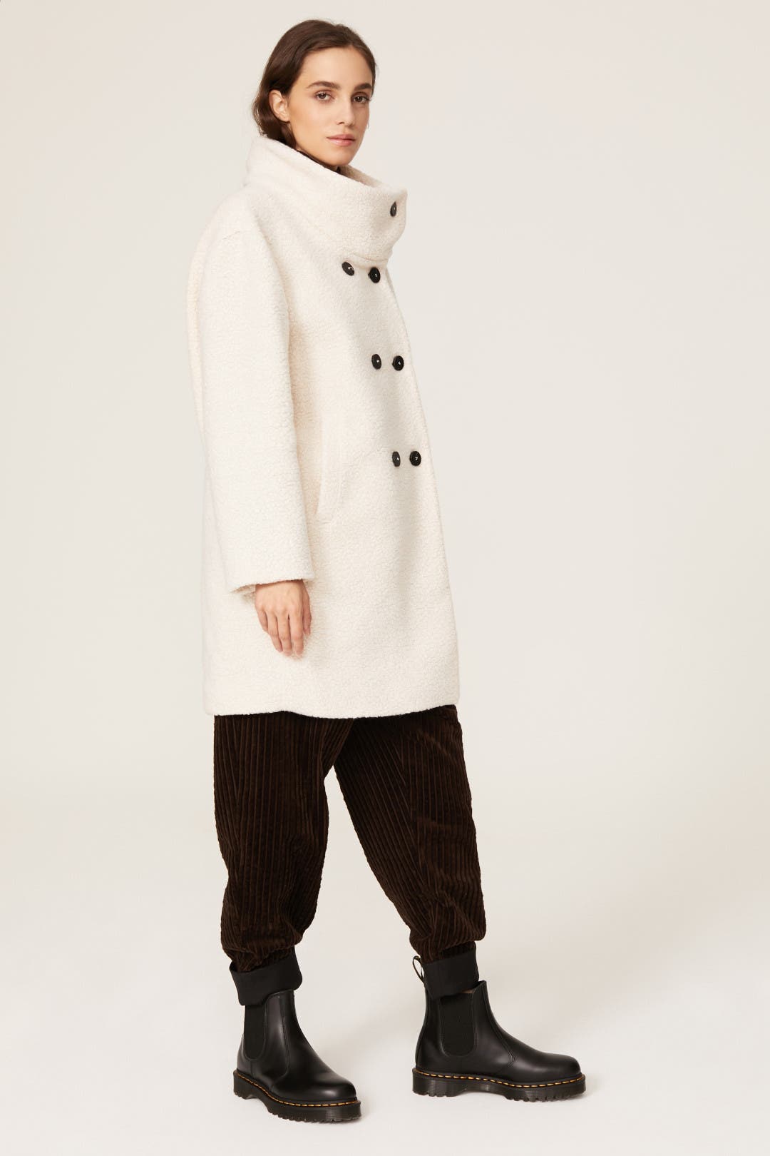 コート Harris Wharf London Boucle coat Harris Wharf London Dropped Shoulder Boucle Coat | Shopbop