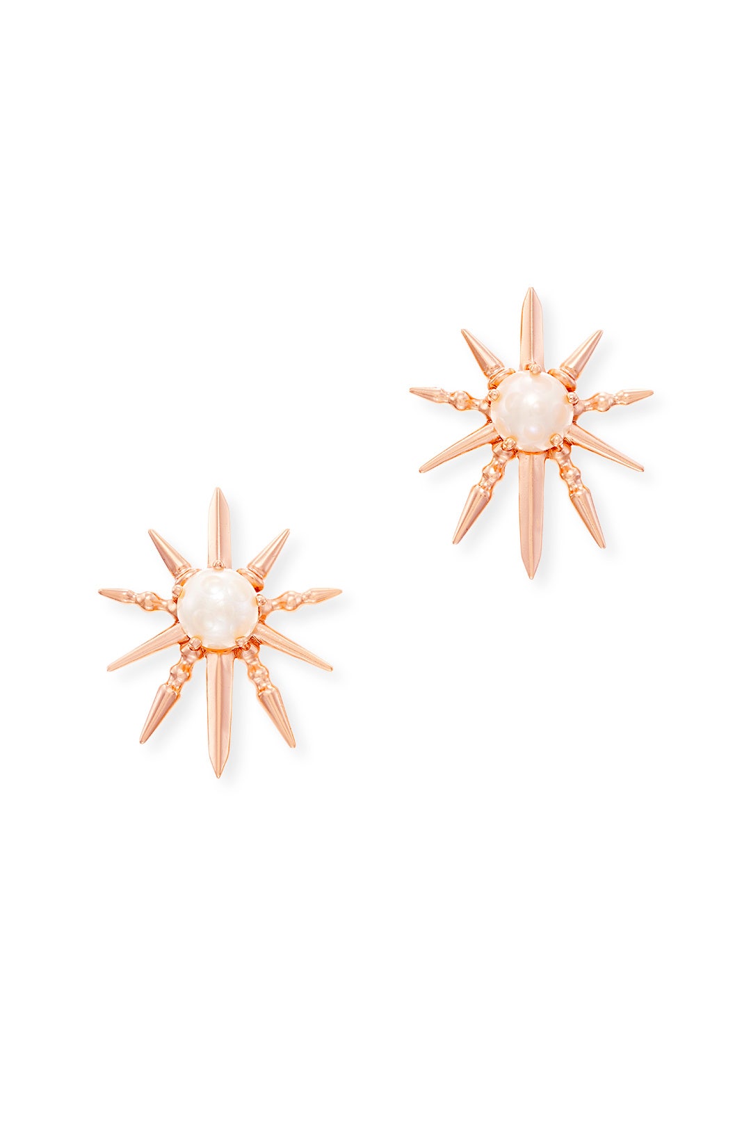 Rose Gold Rogan Stud Earrings by Kendra Scott 1