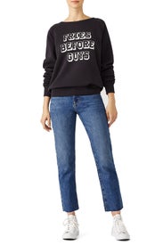 Black Graham Sweatshirt by Rebecca Minkoff