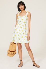 Lemon Tie Strap Dress by Slate & Willow