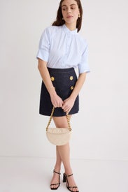 Blue Pinstripe Poplin Button Down by Adam Lippes x RTR