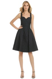 Navy Metropolitan Club Dress by Carolina Herrera