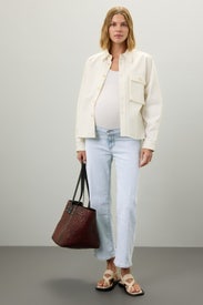 Blake Cropped Wide Leg Maternity Jeans by Joe's Jeans