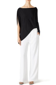 Black Single Sleeve Top by KAUFMANFRANCO
