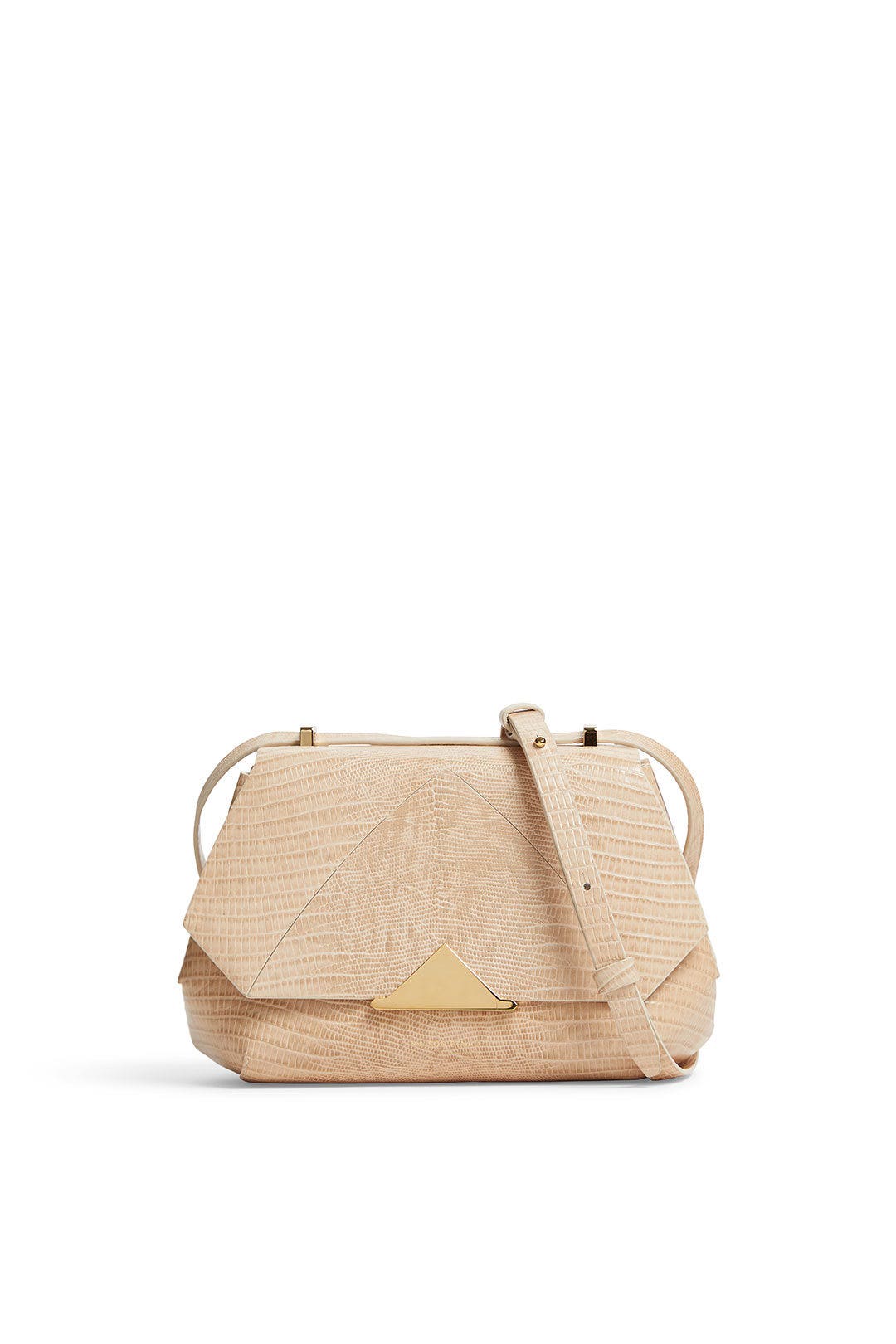 Cream Lizard Afrike Bag by MAISON ETNAD