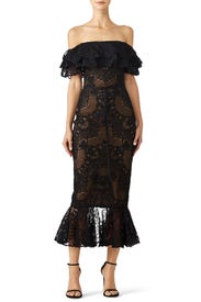 Laced Cocktail Dress by Marchesa Notte
