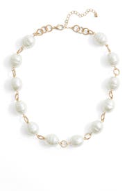 Chunky Pearl Necklace by Slate & Willow Accessories