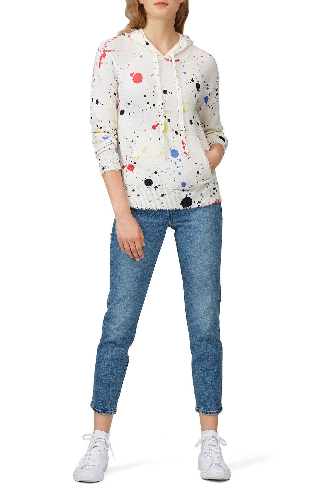 Splatter Paint Hoodie by Threads of PRVLG | Rent the Runway