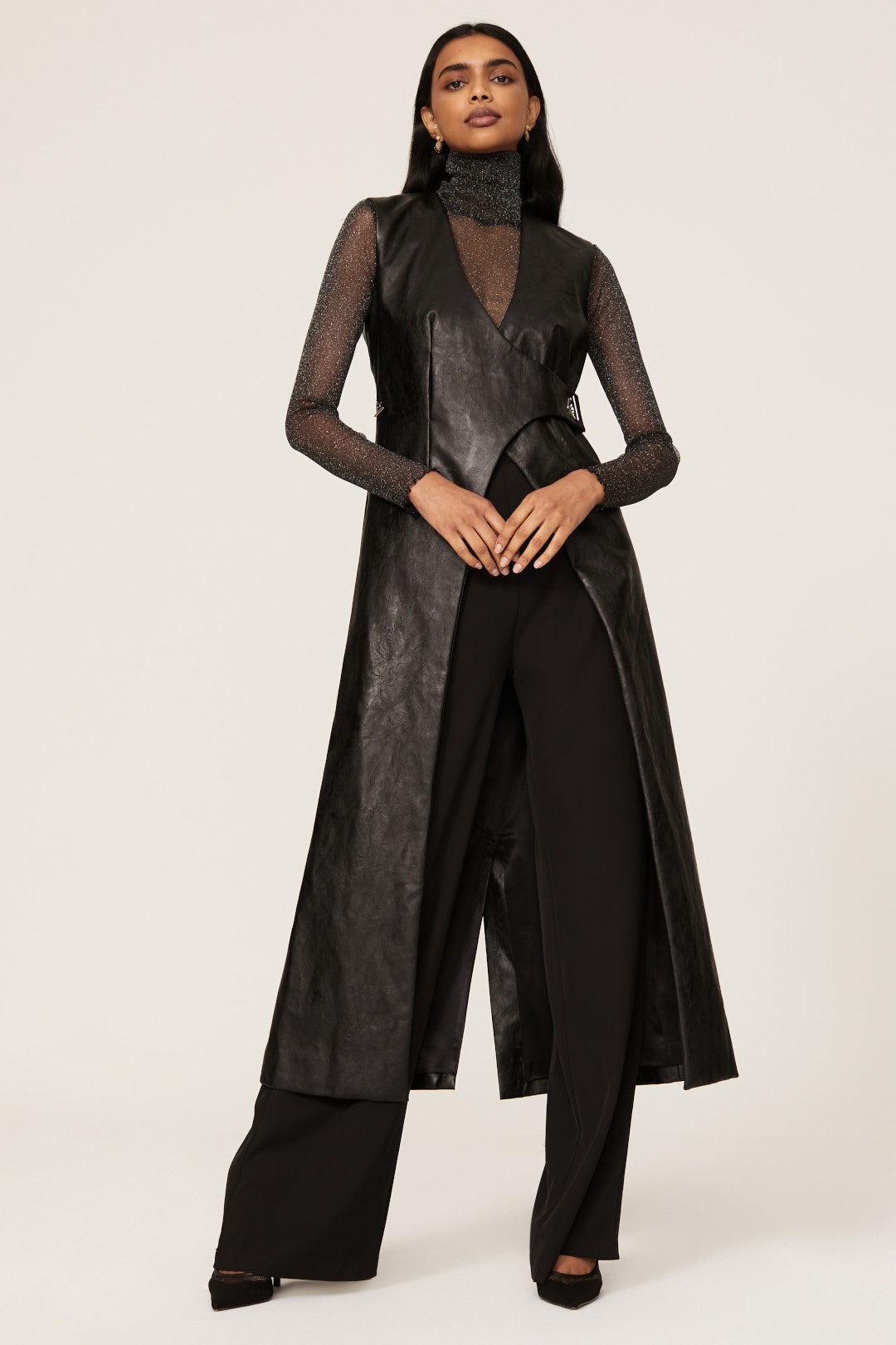 Leather Trench Vest by ALIÉTTE 0