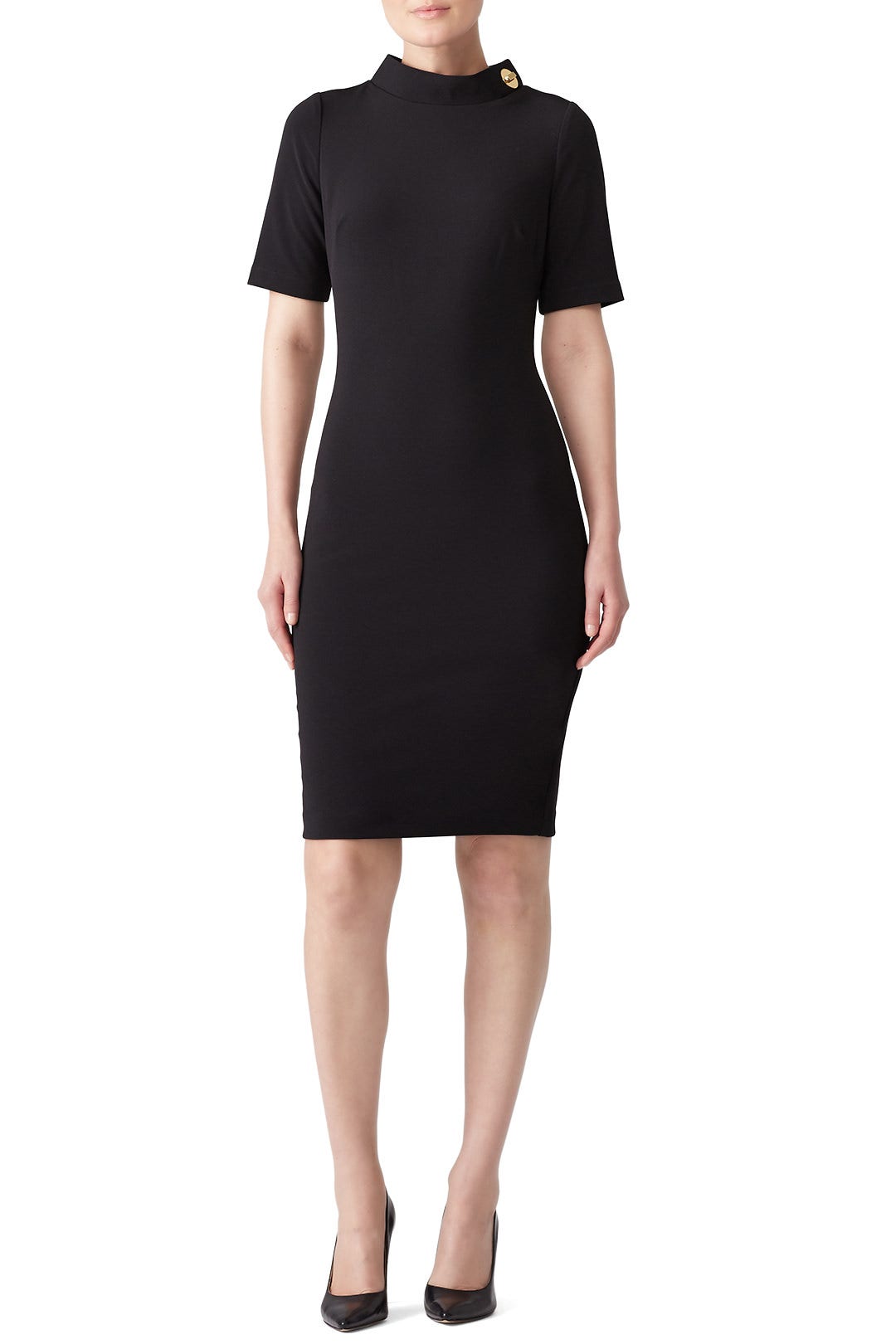 Black Turnlock Dress by Badgley Mischka 0