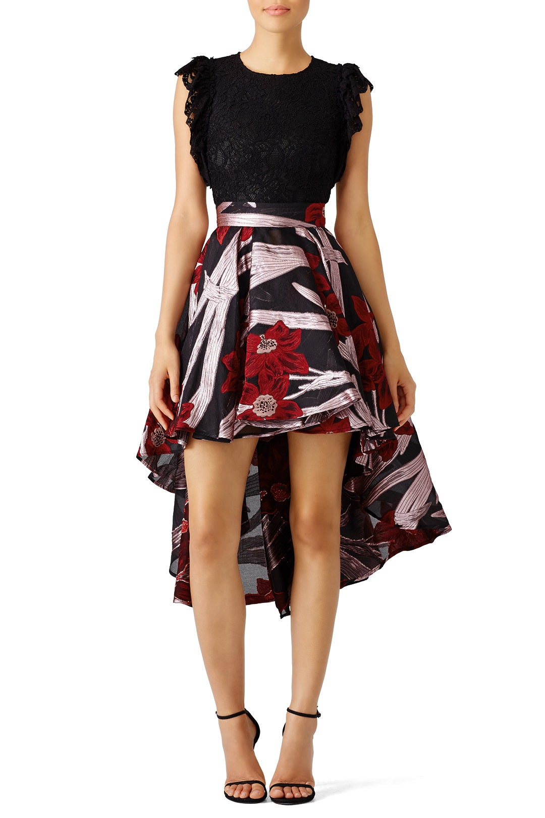 chinese dress ladies Mixed Print Lace Dresses