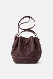 Red Leather Bucket Bag by Claudie Pierlot Accessories