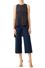 Black Cuneiform Print Top by DEREK LAM