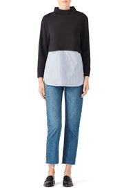 Blue Titus Combo Top by DREW