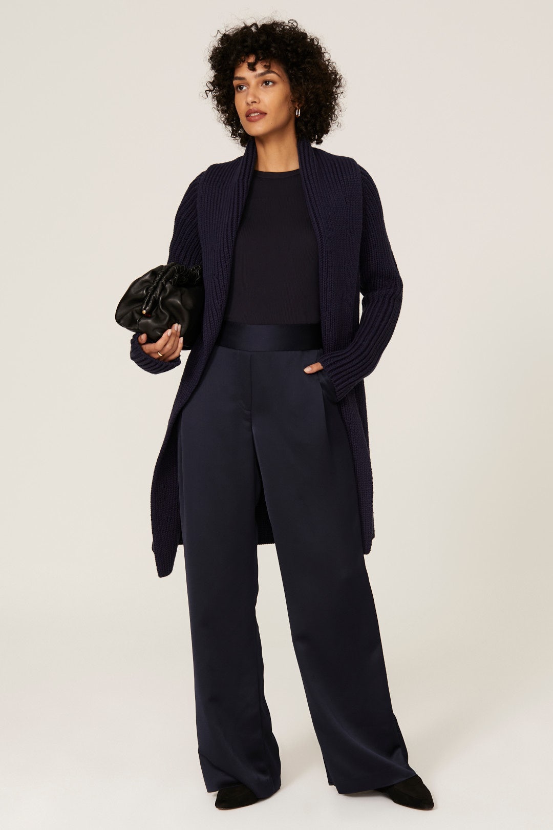 Navy Shawl Cardigan by KF/KaufmanFranco x RTR 0