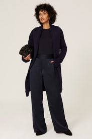 Navy Shawl Cardigan by KF/KaufmanFranco x RTR