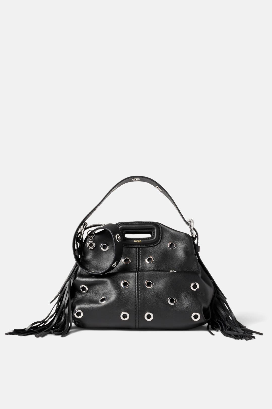 ショルダーバッグ・ポシェット MAJE Miss M mini rhinestone bag Miss M Mini rhinestone bag Black / Gray for Women | Maje
