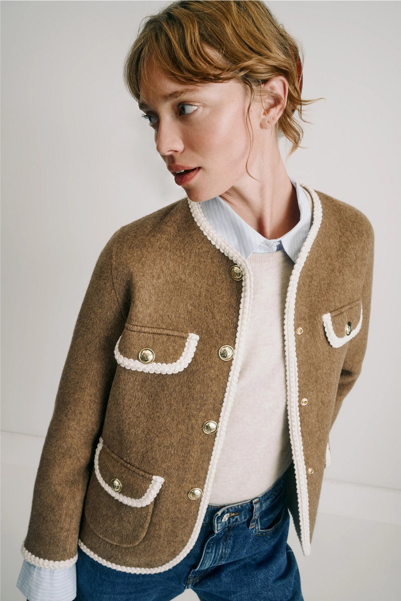 Double-Faced Brown Jacket by Sandro - Photo 0