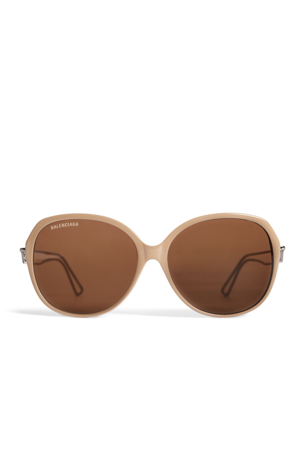 Brown Oversized Round Sunglasses by Balenciaga 1