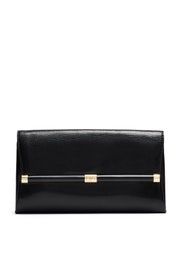 Embossed Black Lizard Clutch by Diane von Furstenberg Handbags