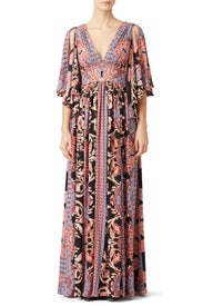 Printed Fern Maxi Party Dress by Free People