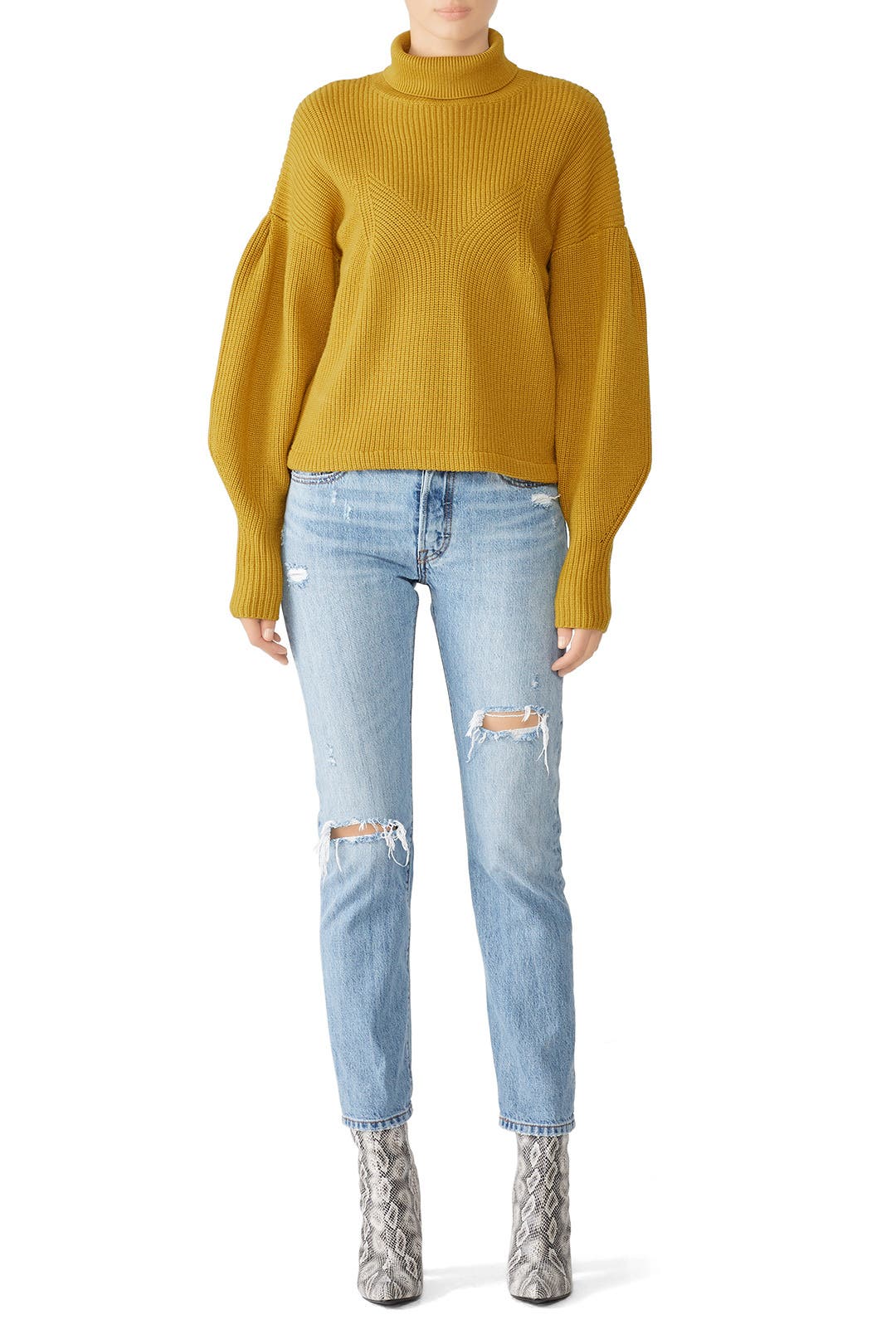 Golden Hanita Turtleneck by Joie Rent the Runway