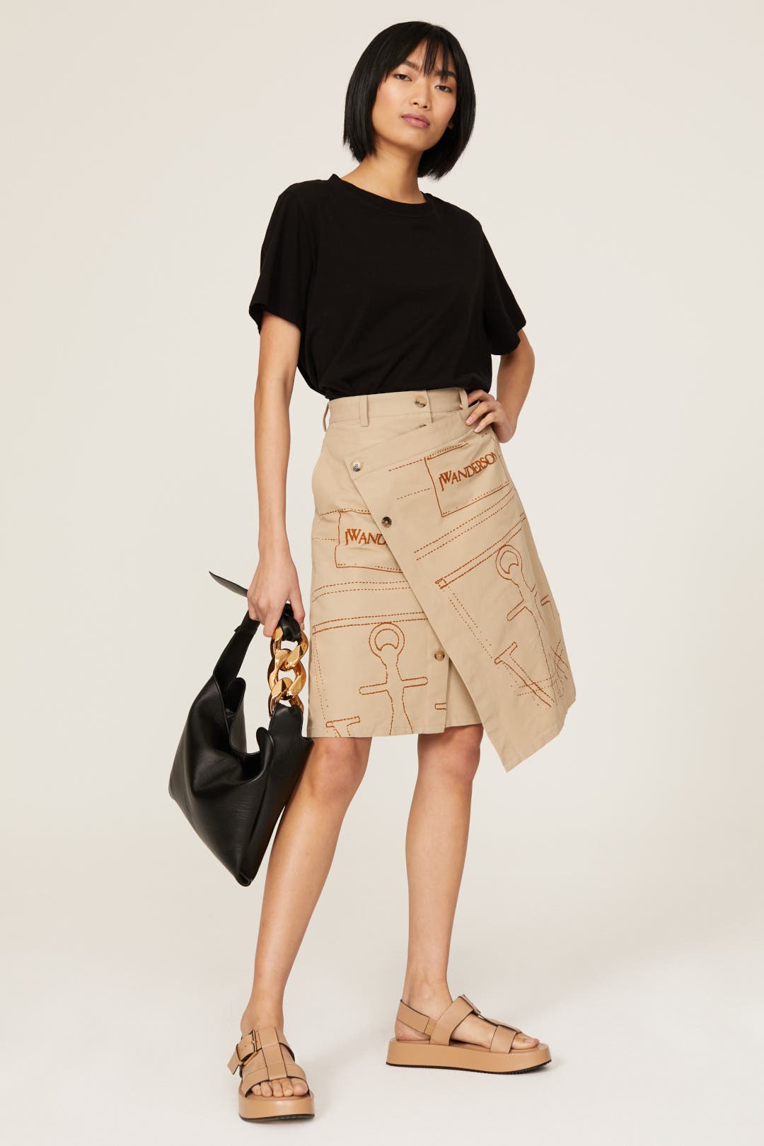 Logo A-line Skirt by JW Anderson | Rent the Runway