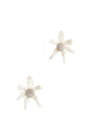Water Lilly Button Earrings by Lele Sadoughi