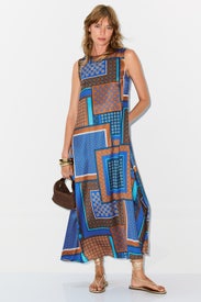 Blue Sylvie Dress by MISA Los Angeles