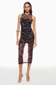 Floral Tulle Print Dress by Moschino Jeans